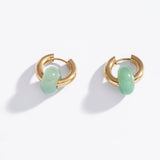 Jupiter Earrings: Dalmatian Jasper