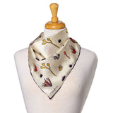 “I Am Free” Hand-Illustrated Silk Scarf – 100% Luxury Silk: Large