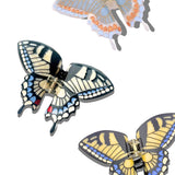 Hand-painted Swallowtail Butterfly Claw Hair Clip: Baby Blue - Limited Edition