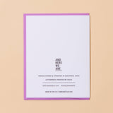 Grape Mom Letterpress Greeting Card - Mother's Day, Foodie