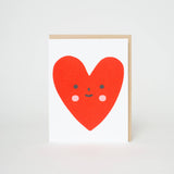 Heart Friend Love Letterpress Greeting Card by Suzy Ultman: Plastic sleeve