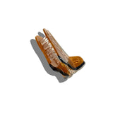 Hand-painted Western Cowboy Boot Claw Hair Clip | Eco: Silver Glitter