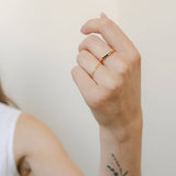 Fidget Bar Ring (Gold / 7)