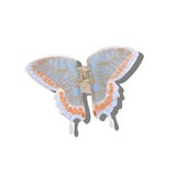 Hand-painted Swallowtail Butterfly Claw Hair Clip: Baby Blue - Limited Edition