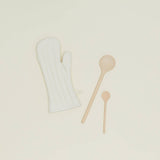 Simple Linen Oven Mitts (Ivory)