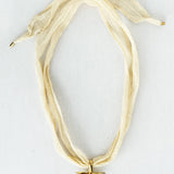 Estelle on Fairy Silk: Charcoal / Sterling Silver