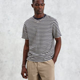 Dean SS Tee Jolt Stripe (Navy/Ecru)