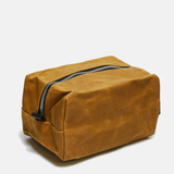 Waxed Cotton Dopp Kit // Toiletry Bag (Tan Brown)