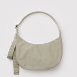 Medium Nylon Crescent Bag (Celadon)