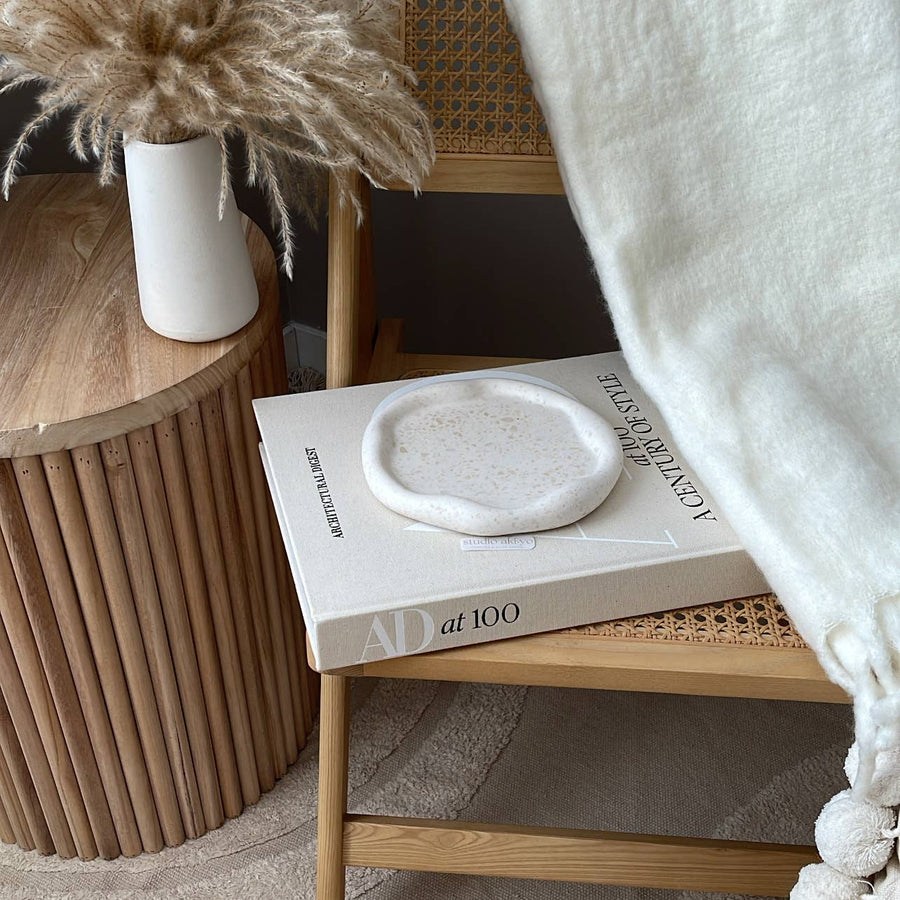 Irregular Round Cloud Terrazzo Trinket Tray | Catch-All Tray: Terrazzo