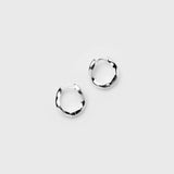 Small Rowan Hoops in Sterling Silver