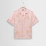 Didcot Pink Flower Embroidered Shirt