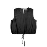 Drawstring Tank (Black)