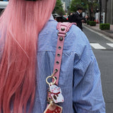 Hand-painted Lucky Cat Bag Charm & Keychain | Eco-Friendly