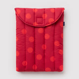 Puffy Laptop Sleeve 16" (Red Polka Dot)