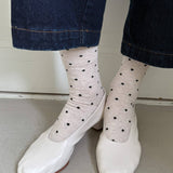 Patterned Sneaker Socks (Polka Dot Blue/Navy)