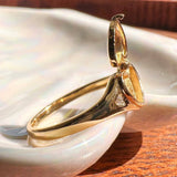 Heart Locket Ring (Gold / 8)