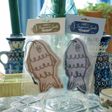Fresh Catch Sardine-Shaped Fragrance Cards (Ocean Air)
