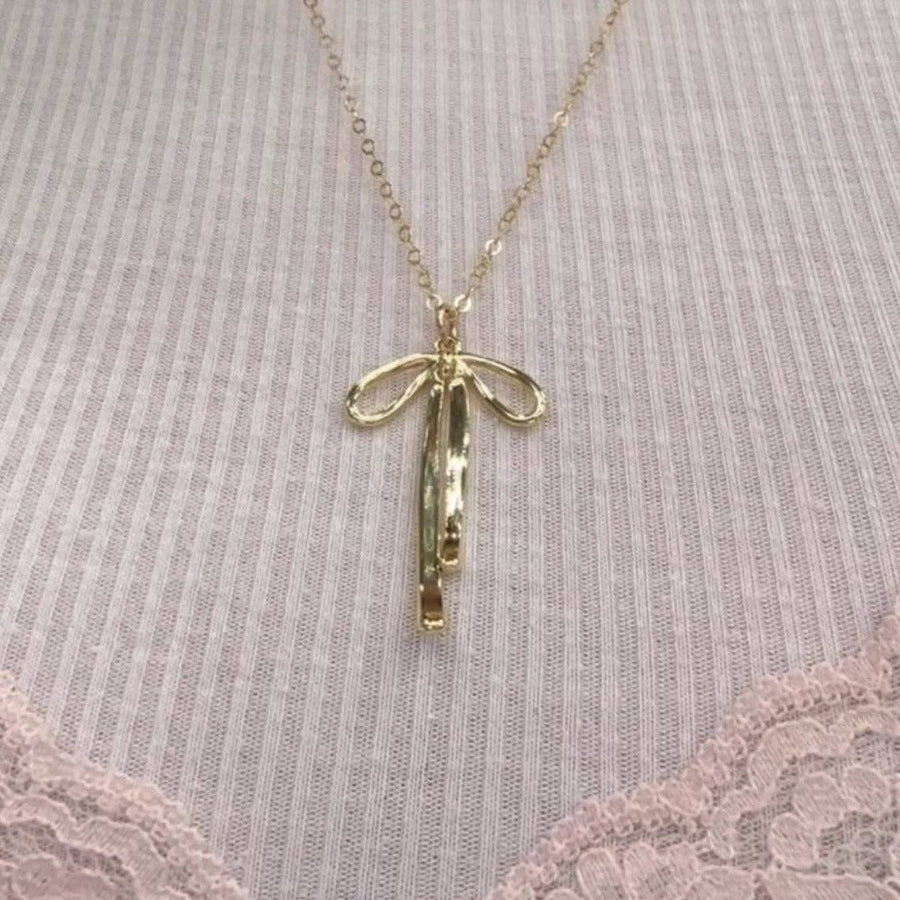 Dainty Bow Necklace