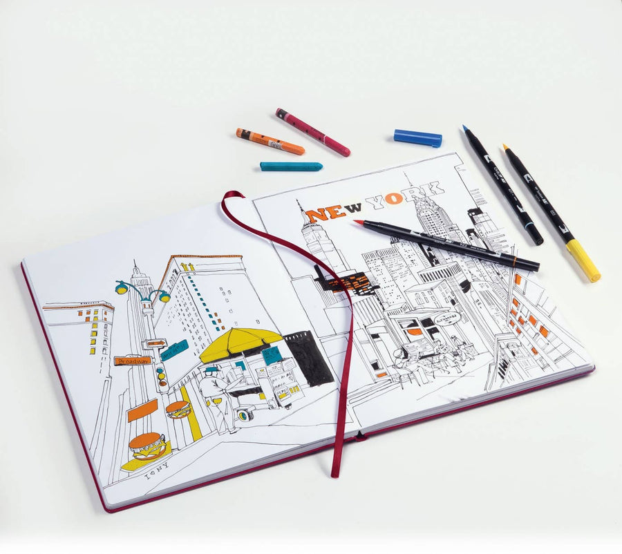 Sketchbooks 50g/m² (Paper Plain: Square / Black)