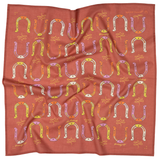 "giddy up" cotton voile bandana - maroon