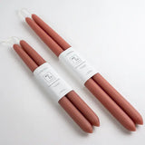 100% Beeswax Dipped Taper Candles | All Natural, Handmade (Pink Rose / Standard 10" Long)