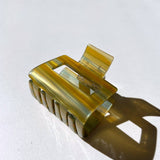 Square Hair Claw Clip (Purple Swirl)