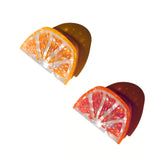 Hand-painted Citrus Slice Claw Hair Clip (Grapefruit)