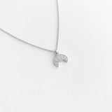 Magic Charm Croissant Necklace (Silver)