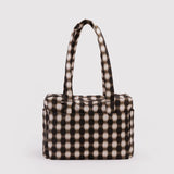 Everyday Cloud Bag (Blurred Gingham Brown)