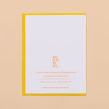 Wow Mom Letterpress Greeting Card