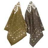 Luxury Cotton Voile Bandana–“Feel The Fear,Do It Anyway" blk