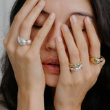 Mira Ring (Gold Plated Brass)