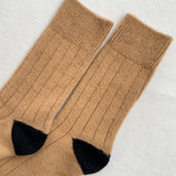 Classic Cashmere Socks: Camel