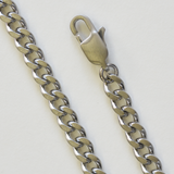 3mm Cuban Chain Necklace: Brass