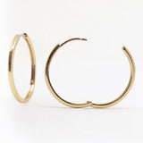 Large Hoop Earrings in Gold