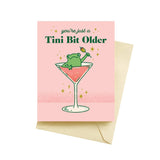 Tini Cocktail Frog Birthday Cards