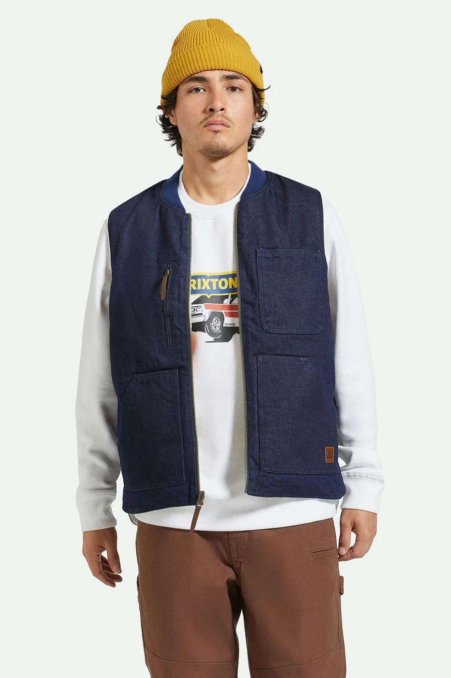 Builders Abraham Reversible Vest (Rinse Denim)