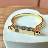Fidget Bar Ring (Gold / 7)