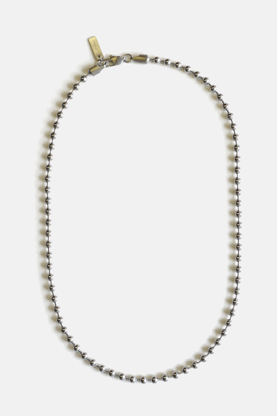 5mm Ball Chain Necklace: Brass