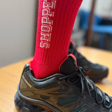 Preppy Socks (Red / Cream)
