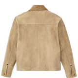 W's Short Suede Barn Jacket (Light Gray)