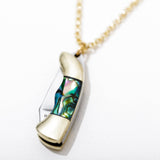Judith Gold Abalone Safety Necklace
