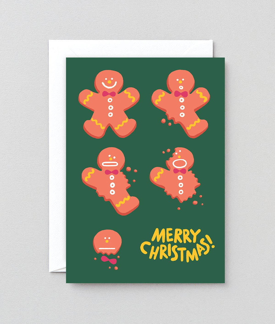 'Gingerbread' Embossed Holiday Greeting Card