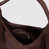 Nylon Shoulder Bag (Coffee)