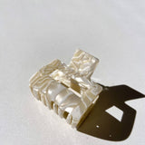 Square Hair Claw Clip (Purple Swirl)