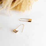 Sid Safety Pin Earrings - 18k gold plated