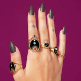 3 Moons Terra Ring (18K Gold Plated Stainless Steel)