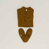 Simple Waffle Bathrobe (Bronze/Small)