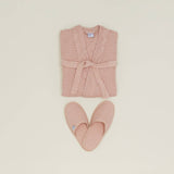 Simple Waffle Bathrobe (Blush/Large)